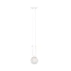 Emibig Pendelleuchte Glam Stahl Weiß | Geeignet für 1x E14 - Max 10W