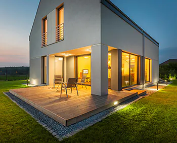 LED-Außenbeleuchtung /Terrassenbeleuchtung Beispiel einer Terrassenbeleuhtung