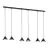 Emibig Suspension Luminaire Elit Acier Noir | Convient pour 6x GX53 - Max 12W